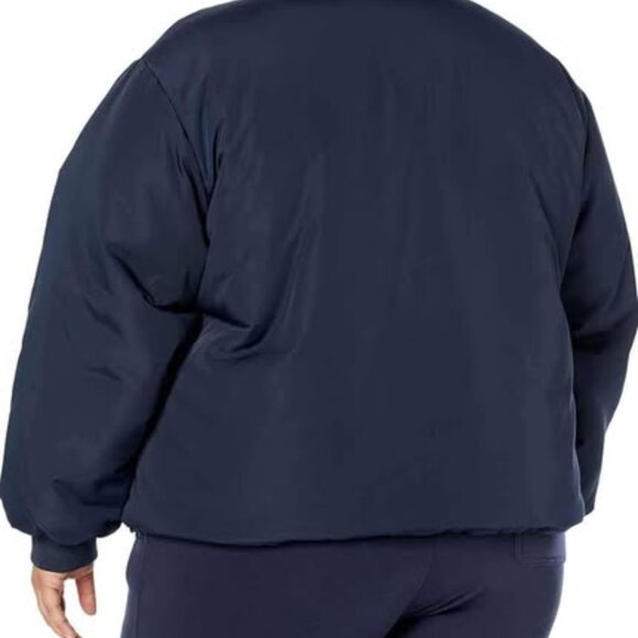 Amazon Essentials Women's Navy 2XL Padded Cropped Bomber Jacket Navy - Picture 5 of 8